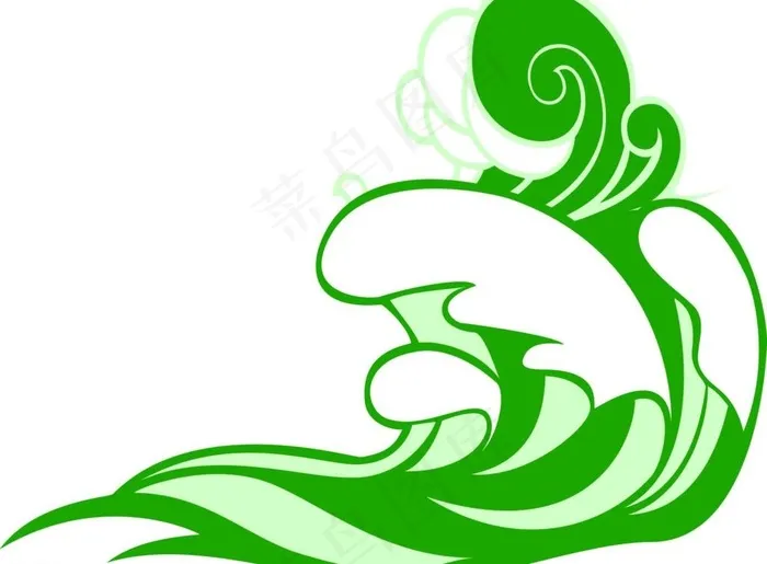大海 水纹 浪花图片ai矢量模版下载