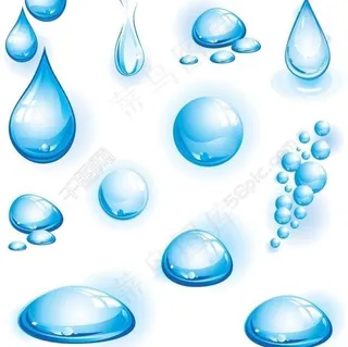 蓝色水珠水滴图片