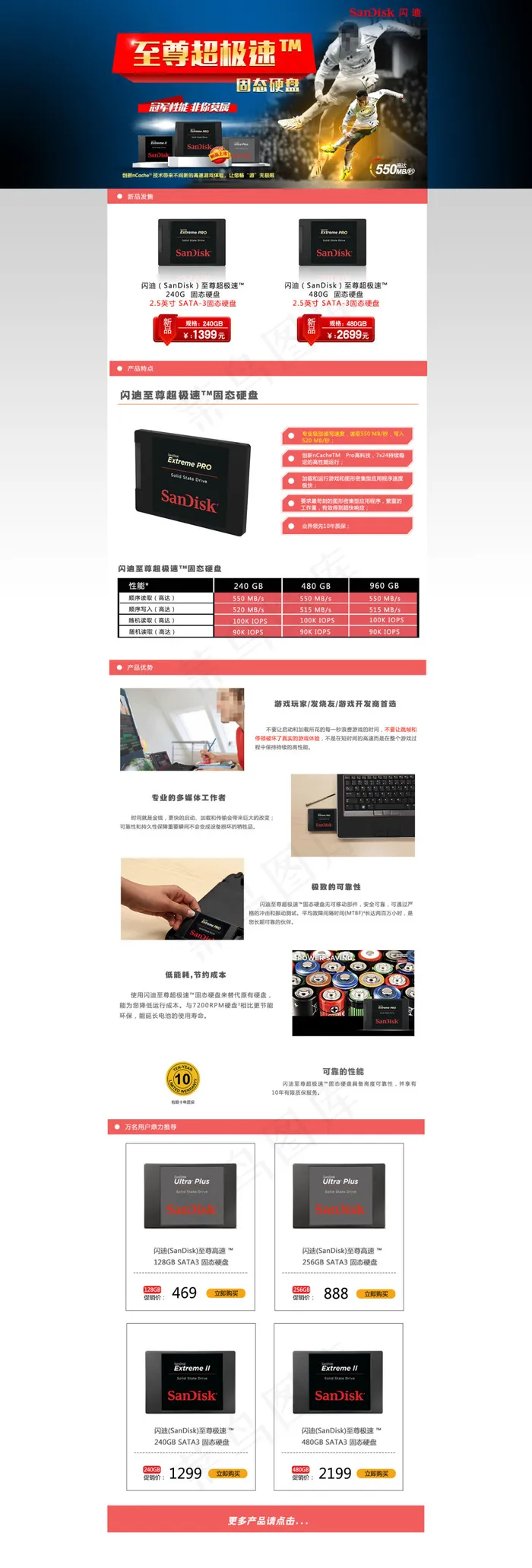 淘宝电子产品促销海报psd模版下载