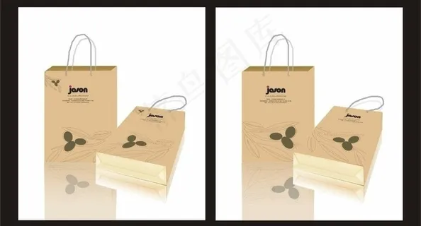 手提袋 (注平面图)图片