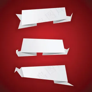 矢量折纸图形艺术背景