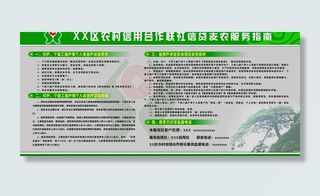 农村信用社展板图片