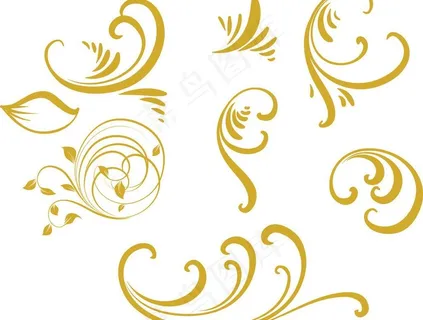 金色花纹图片