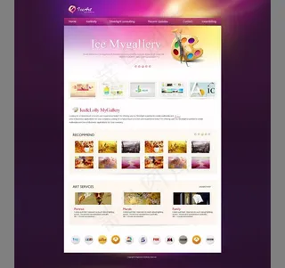 画廊网页模板无代码图片