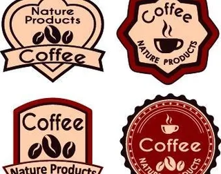 最好的葡萄酒的标签向量02咖啡