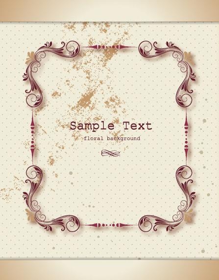 欧式花纹背景图片