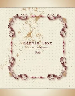 欧式花纹背景图片