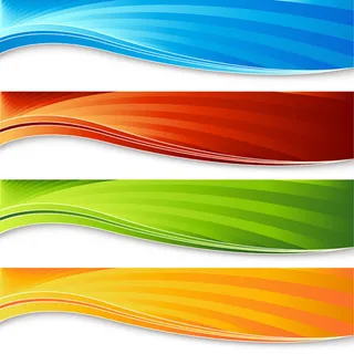五颜六色的旗帜banner03——...