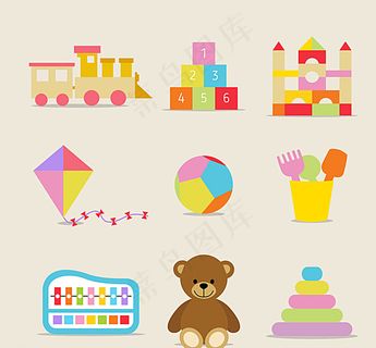 彩色玩具图标图片