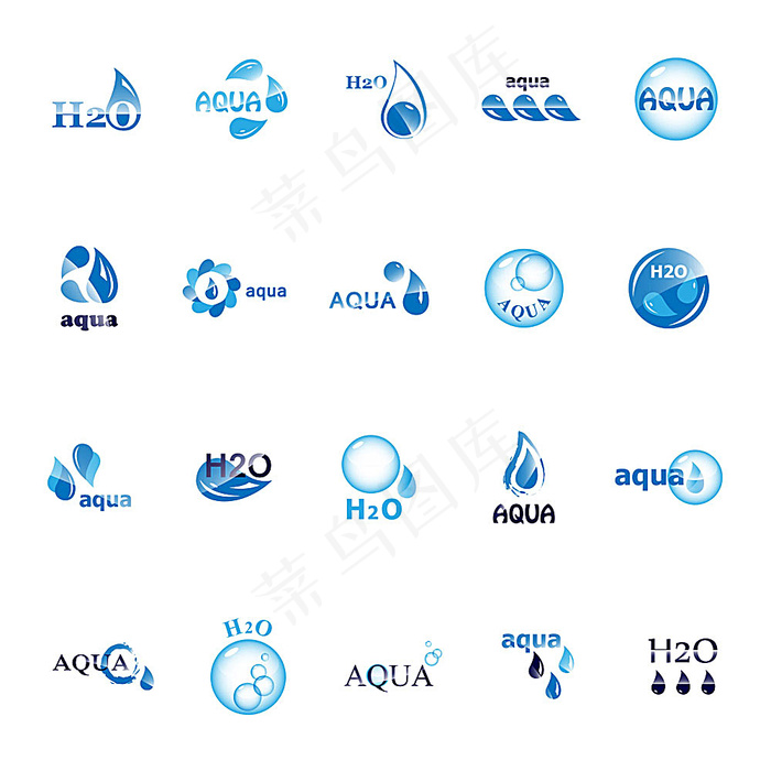 创意水滴logo设计eps,ai矢量模版下载