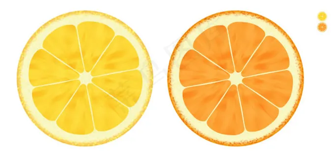橙子PSD分层素材