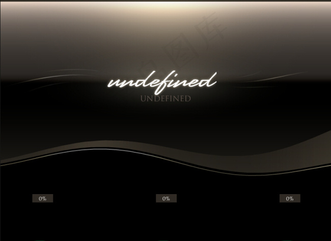 高端黑网页风格flash网站模板