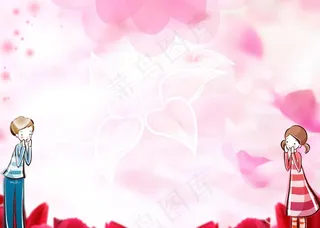 浪漫 情人节海报图片