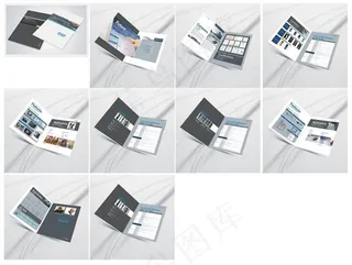 电子企业画册设计矢量素材