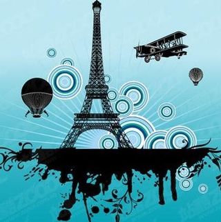 埃菲尔铁塔主题矢量素材