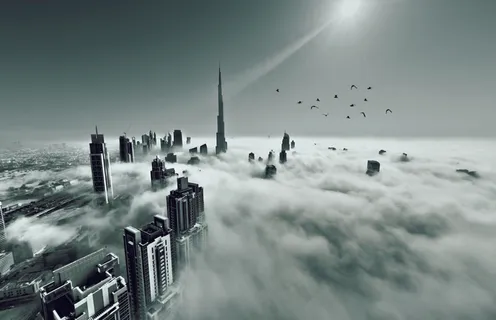 云宵中的迪拜高楼 云宵中的迪拜高楼