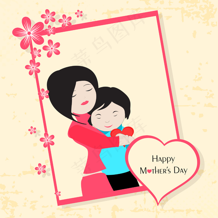 母亲节庆典贺卡设计