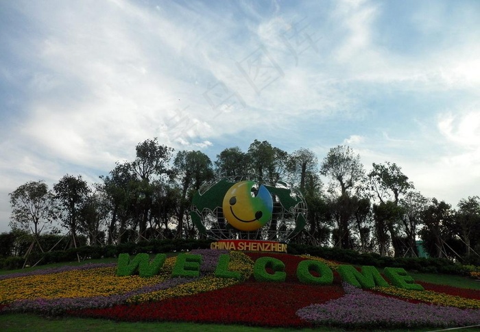 深圳傍晚清新滨海景观图片