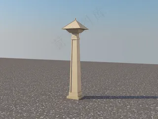 敦煌景区灯柱图片