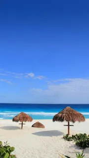 沙滩风景高清摄影图片