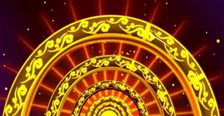 宫廷仿唐舞蹈粒子光线舞台背景