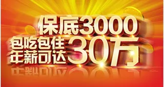 百万年薪 招聘 保底图片