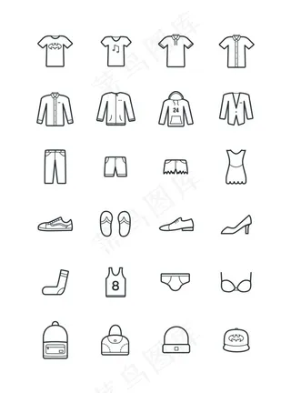 24个衣服图标