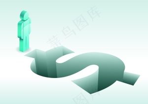 矢量创意小人货币符号素材