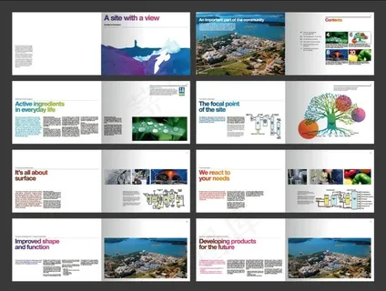 画册排版 矢量画册 画册模板