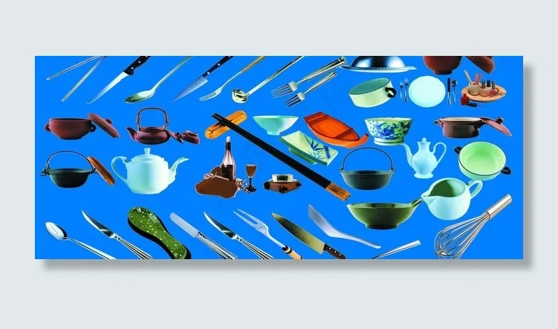 厨房用品图片psd模版下载