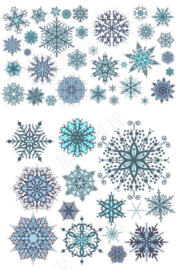 各式花纹图案02——矢量素材