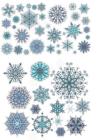 各式花纹图案02——矢量素材