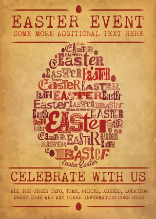 复古的复活节字体设计