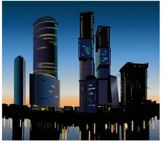 高层建筑05矢量