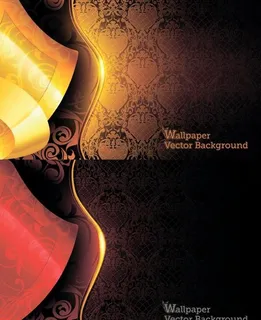 2欧洲复古花纹背景矢量素材