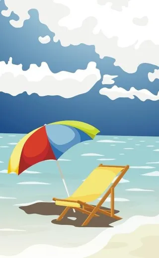 韩国春天风景矢量图04