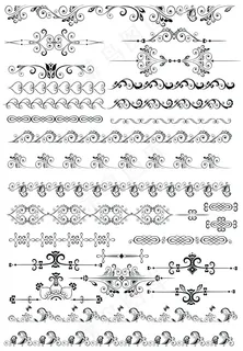 欧式花纹花边矢量高清cdr素材