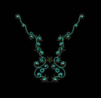 位图 绣花 民俗风 花边领边 免费...