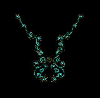 位图 绣花 民俗风 花边领边 免费...