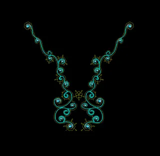 位图 绣花 民俗风 花边领边 免费...