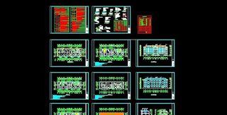 城镇改造四层住宅楼设计图