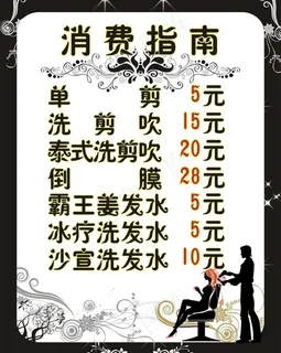 理发店消费入指南图片