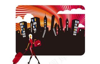 时尚女性 炫纹图片