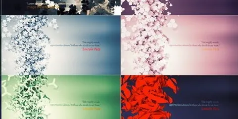 精美梦幻的三叶草等图形粒子