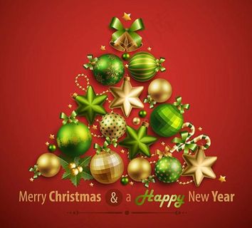 华丽圣诞节元素矢量素材