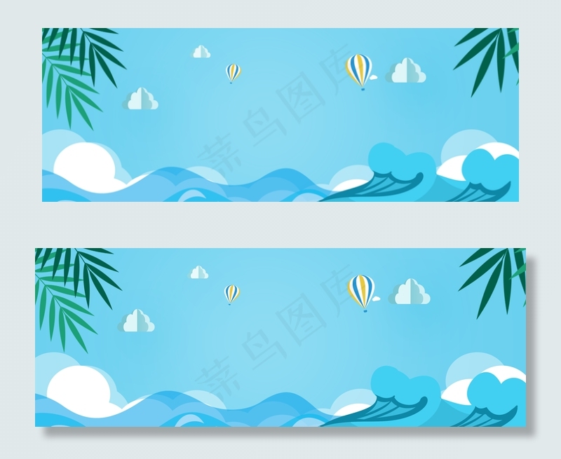 卡通蓝色小清新夏日促销海洋ba卡通蓝色小清新夏日促销海洋bapsd模版下载