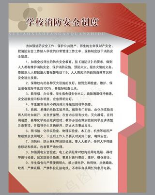 消防制度类模板图片