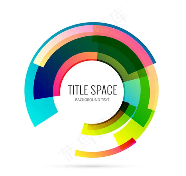 彩色圆环矢量cdr矢量模版下载