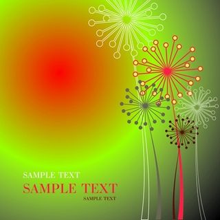 春天朦胧背景矢量素材