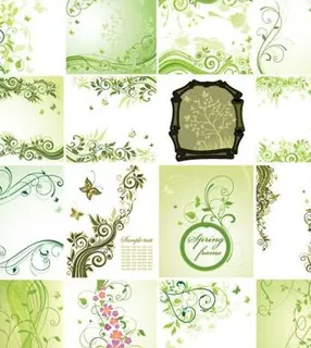精美的花纹线稿矢量素材 精美的花纹线稿矢量素材